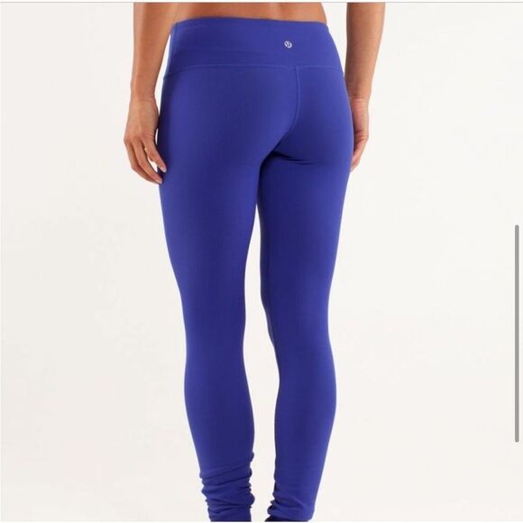 Lululemon Wunder Under Reversible Legging Bruised Berry Black Low Rise - Picture 7 of 13